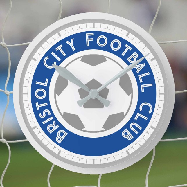 Fan de football ou soutien de football Horloge ron (Créateur téléchargé)