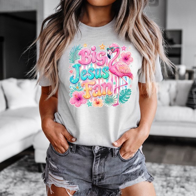 Fan de Jésus avec T-shirt Flamingo (Jesus Fan Shirt)