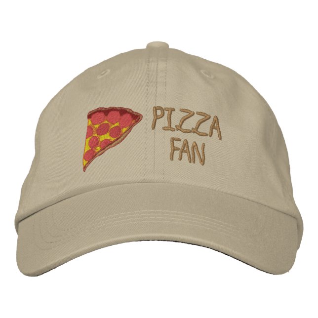 Fan de pizza pepperoni - Casquette brodée (Devant)
