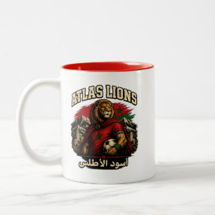 Fan des Lions de l'Atlas Maroc Mug Vintage Mor