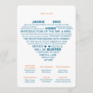 Fan informelle de programme de mariage