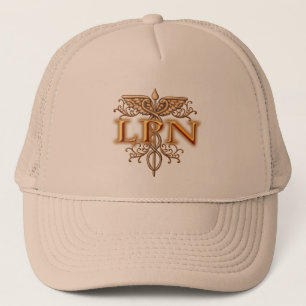 Fancy Cuivre LPN Infirmière Caduceus Casquette