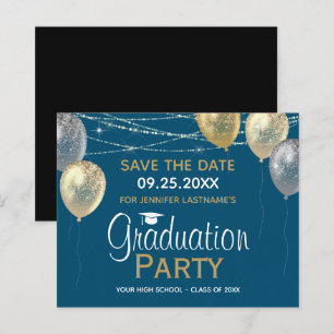 Fancy Graduation Party Enregistrer la date Invitat