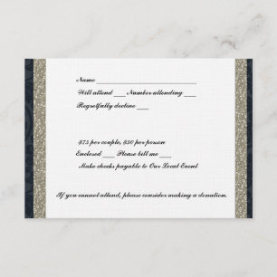 Fancy Navy et Silver Event RSVP