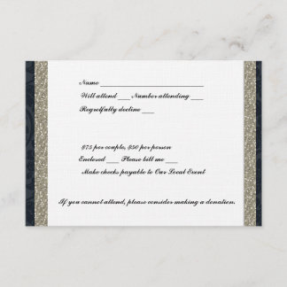 Fancy Navy et Silver Event RSVP