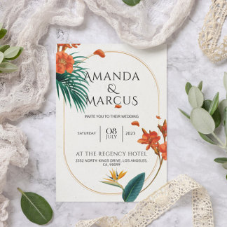 Fancy Tropical Faire-part de mariage