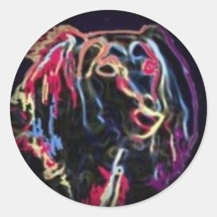 Fanez-vous pour noircir autour des autocollants