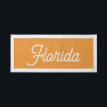 Fanion Floride | Bannière d'État moderne Golden Yellow US<br><div class="desc">Floride | Moderne Golden Jellow US State Banner Pennant</div>