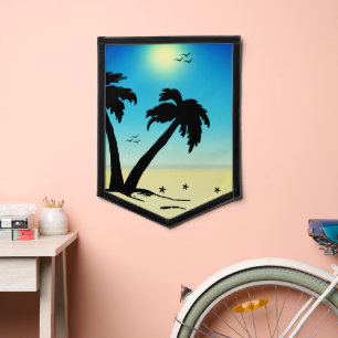 Fanion Plage de Palm Trees