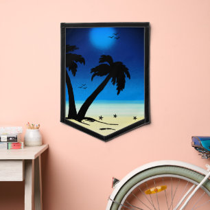 Fanion Plage de Palm Trees