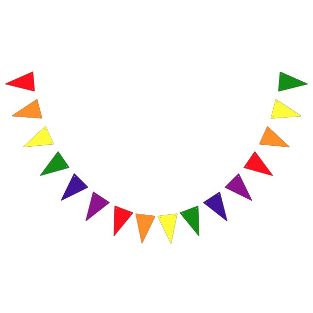 Fanion Triangle Arc-en-Ciel Fête de Fierté Gay (Tout)