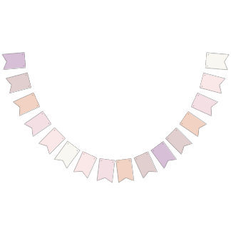 Fanions Bannière à dégradé de Taupe à Blush Élégance Class