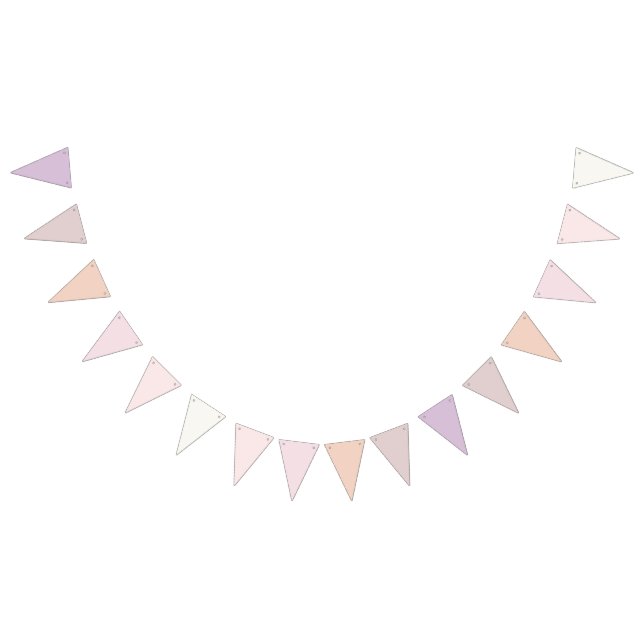 Fanions Bannière à dégradé de Taupe à Blush Élégance Class (Tout)