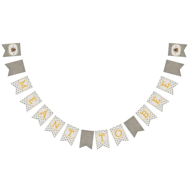 Fanions Meilleur À Abeille - Bannière Noir & Blanc (Tout)