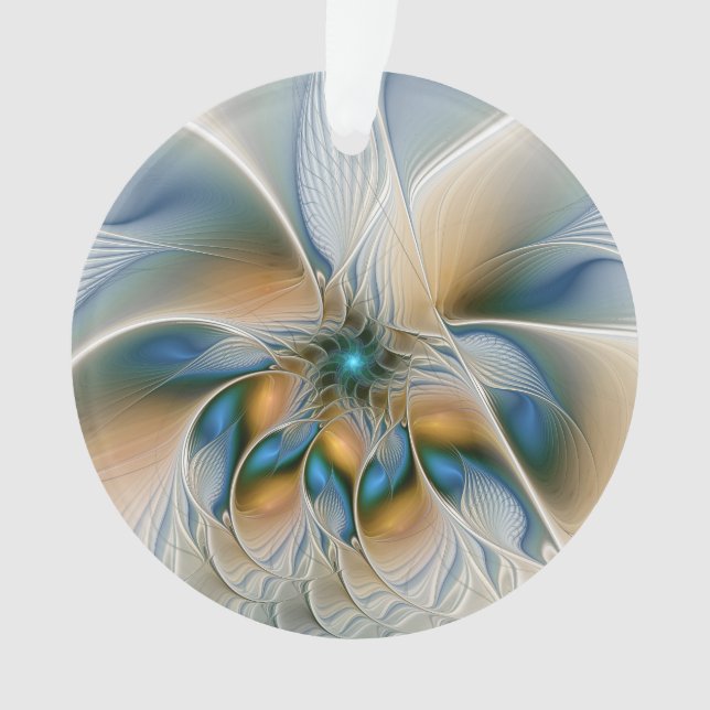 Fantaisie abstraite et aérienne d'art fractal avec (devant)