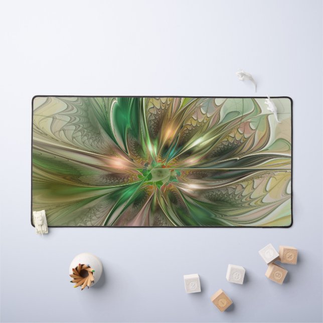 Fantaisie Abstraite Moderne Fleur Fractale Colorée (Tableau pour enfants)
