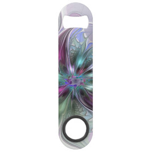 Fantaisie Abstraite Moderne Fleur Fractale Colorée