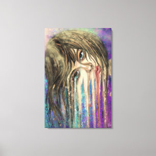 Fantaisie de femme qui fond - Impression sur toile