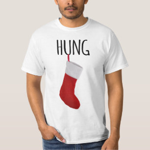 Fantaisie de Noël masculin empilant T-shirt Hung