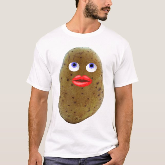Fantaisie des T-shirts hommes à la crème de pomme  (Devant)
