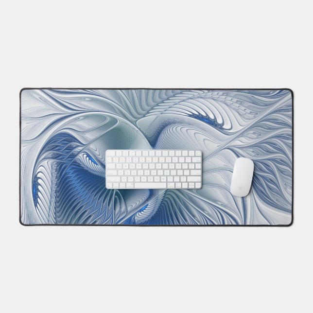 Fantaisie dynamique Abstrait Tons bleus Art fracta (Clavier et souris)