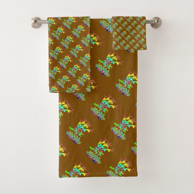Fantaisie Floral Marron   (En situation)
