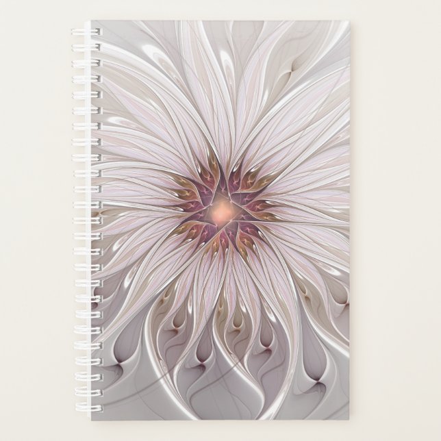 Fantaisie florale, Fleur pastel moderne abstraite (Devant)