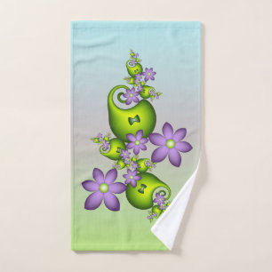 Fantaisie florale fleurs de lilas formes vertes fr