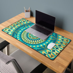 Fantaisie Mandala Bleu Or