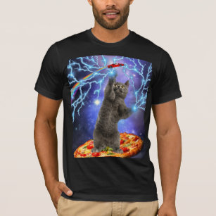 Fantaisie Pizza Cat Rainbow Space T-shirt
