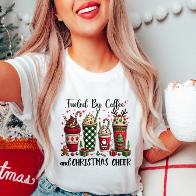 Fantaisie T-shirt café de Noël - Alimenté par café (Créateur téléchargé)
