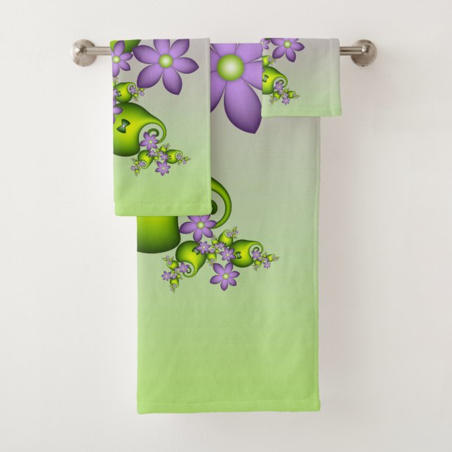 Fantasie Florale Fleurs de Lilas Formes Vertes Fra (En situation)