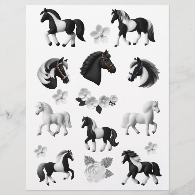 Fantastic Felt Horse & Flower Illustrations (Devant)
