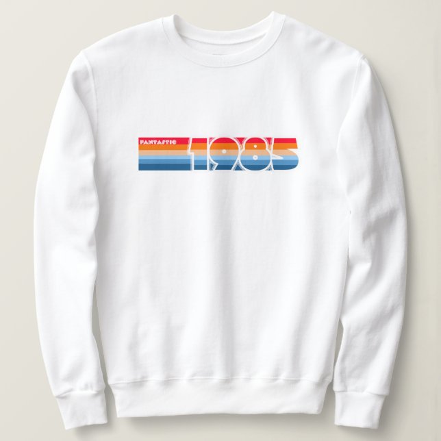 Fantastique 85 Sweatshirts de bande rétro (Design devant)