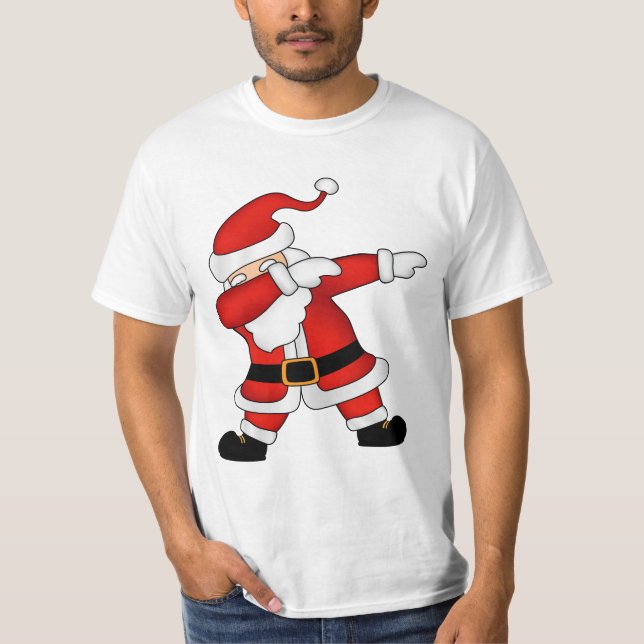 Fantastique Noël Père Noël T-shirt Dabbing (Devant)