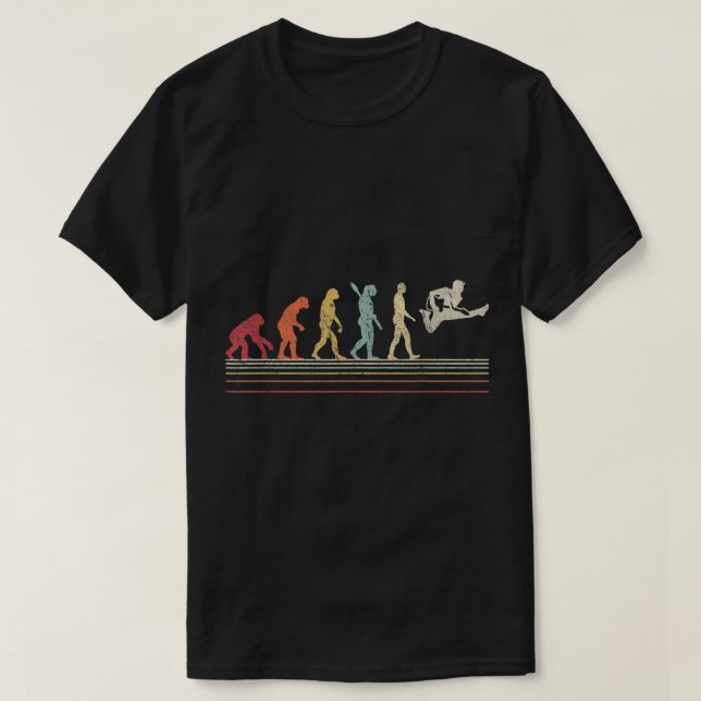 Fantastique T-shirt Guitare. Évolution Vintage Rét (Design devant)