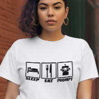 Fantastique T-shirt stimulant IA | Black White Rob