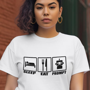 Fantastique T-shirt stimulant IA Black White Rob