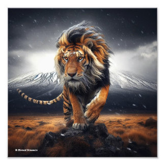 Fantasy tiger-lion poster