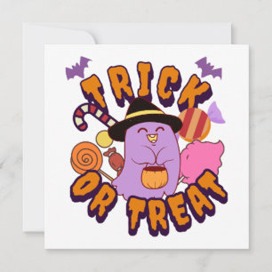 Fantôme adorable d'Halloween Trick or Treat