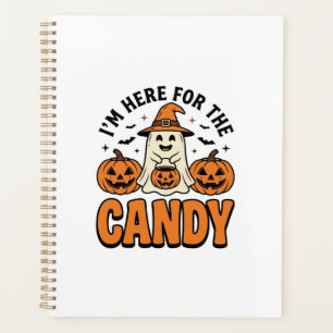 Fantôme d'Halloween ici pour les bonbons Mignon Vi