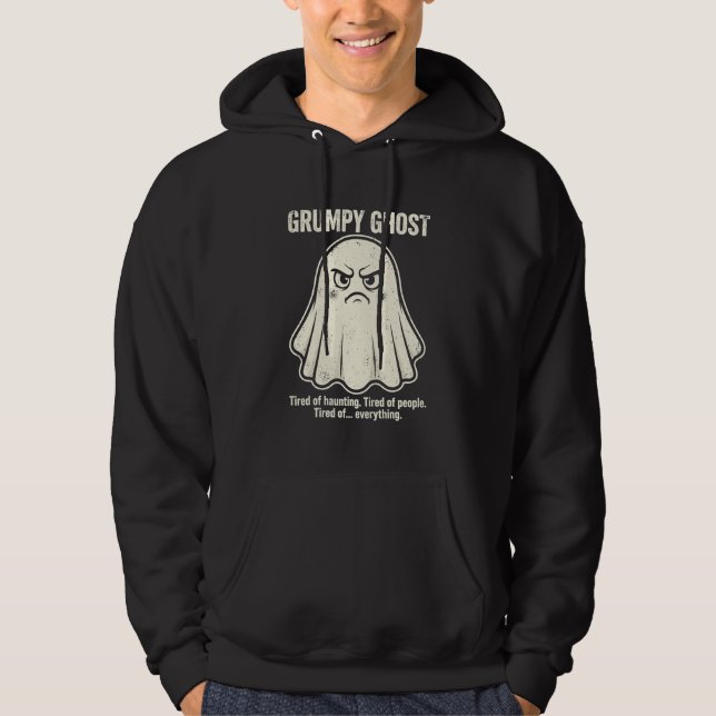 Fantôme Grincheux Sweat Funny Halloween (Devant)