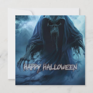 Fantôme noir dans un paysage infernal - Halloween