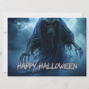 Fantôme noir dans un paysage infernal - Halloween