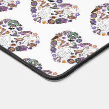 Fantômes d'Halloween rétro avec Lames à rouleaux