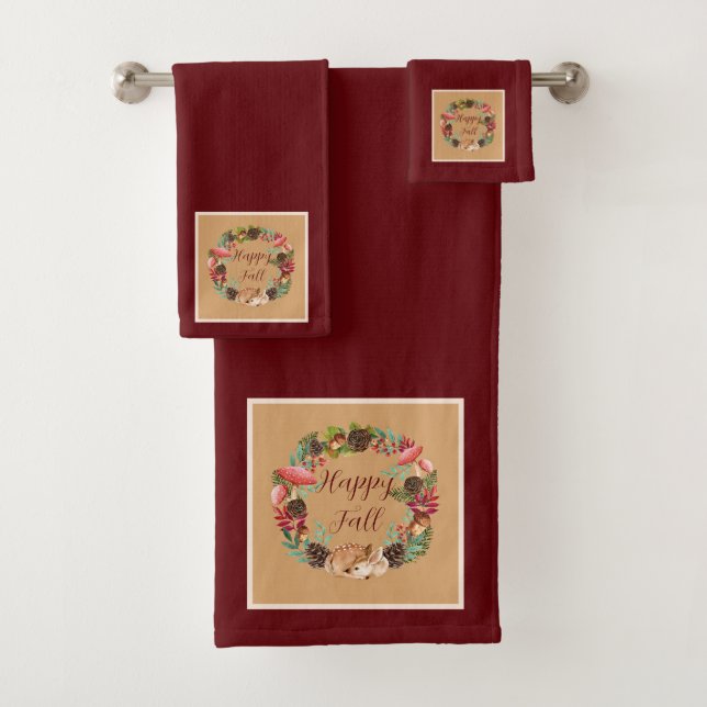 Faon d'automne et nature avec texte personnalisabl (En situation)