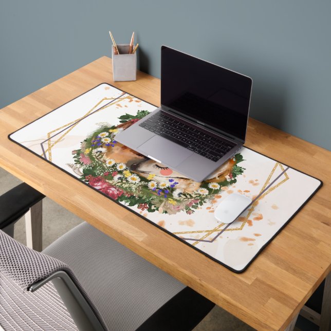 Faon endormi, Graphisme de la nature d'un animal b (Bureau 2)