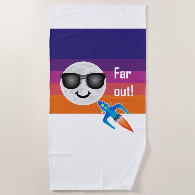 Far Out Design - Serviette de plage (Devant)