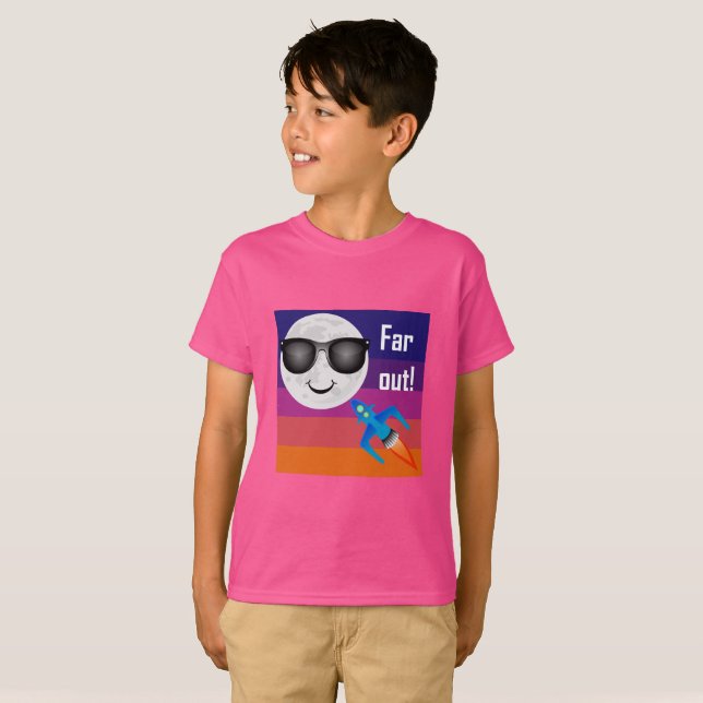 Far Out Design - T-shirt de base pour enfants (Devant entier)