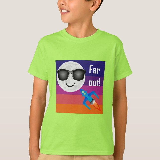 Far Out Design - T-shirt de base pour enfants (Devant)